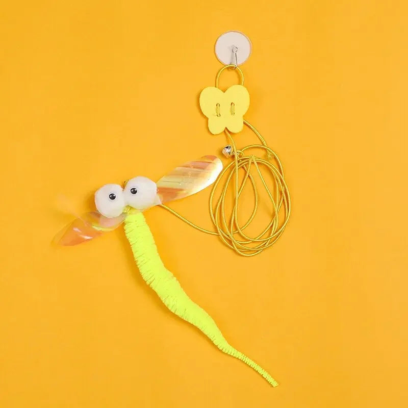 Interactive Cat Hanging Simulation Cat Toy Funny Self-hey Interactive Toy for Kitten Playing Teaser Wand Toy Cat Supplies