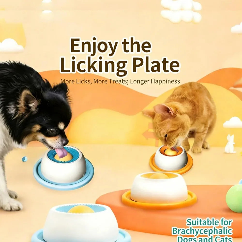 Tapis à lécher yaourt pour chien et chat – Hygiène buccale, alimentation lente
