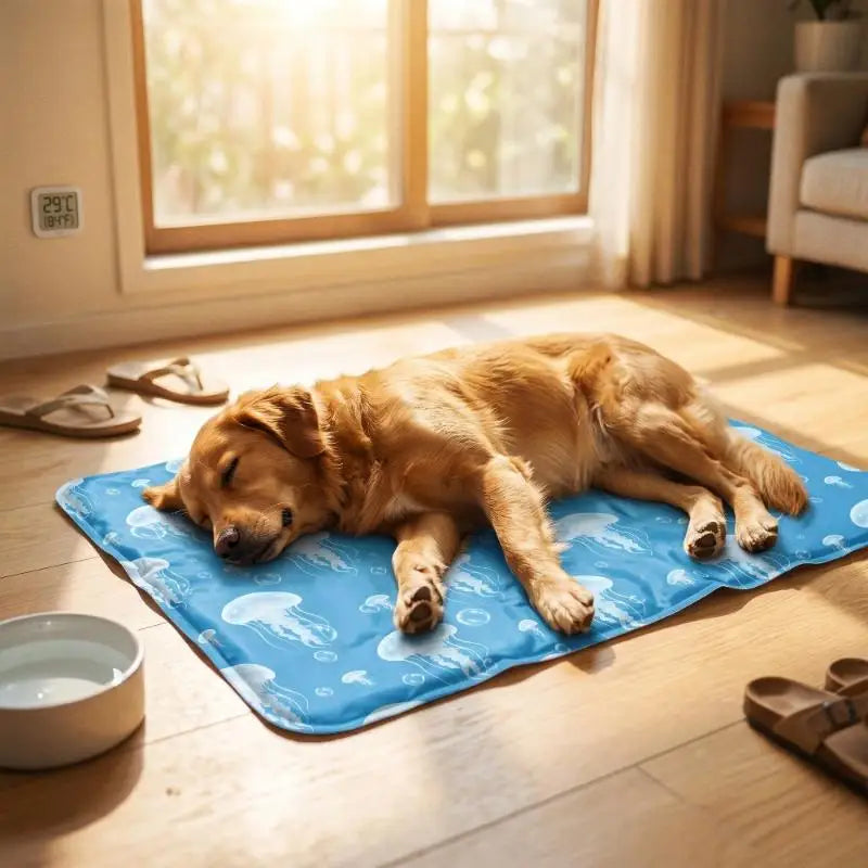 Tapis gel rafraîchissant non toxique auto-refroidissant pour chien et chat — caisse canapé sol
