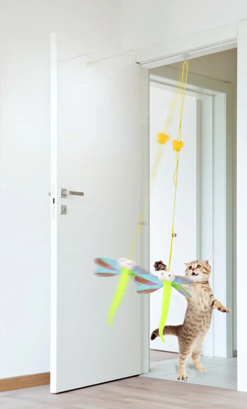 Interactive Cat Hanging Simulation Cat Toy Funny Self-hey Interactive Toy for Kitten Playing Teaser Wand Toy Cat Supplies