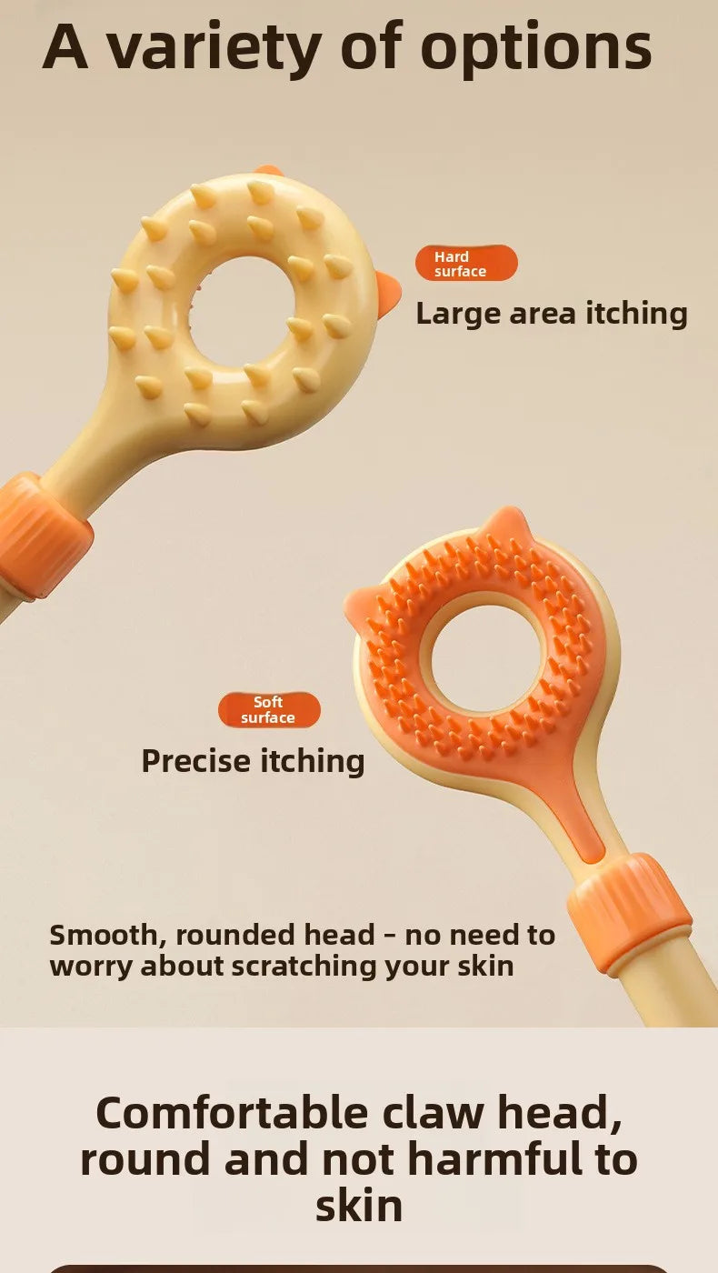 Interactive Cat Toy 2-in-1 Retractable Cat Teaser, Tickling & Massaging Toy for Kittens, Relieve Boredom, Pet Products