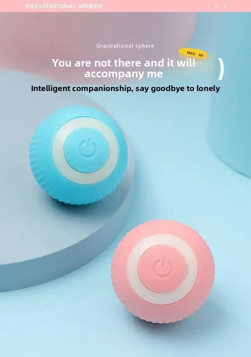 Smart Cat Toy Automatic Rolling Ball Electric Cats Toys Interactive for Pet Training Self-moving Kitten Toys for Indoor Playing