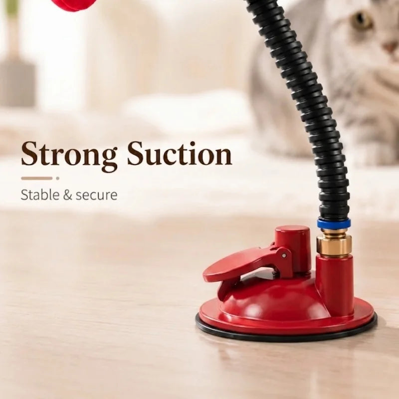 Interactive Cat Speed Bag Toy with Spring Gooseneck Self-Play Boxing Toy Relieves Boredom Exercise Training Gift for Kittens