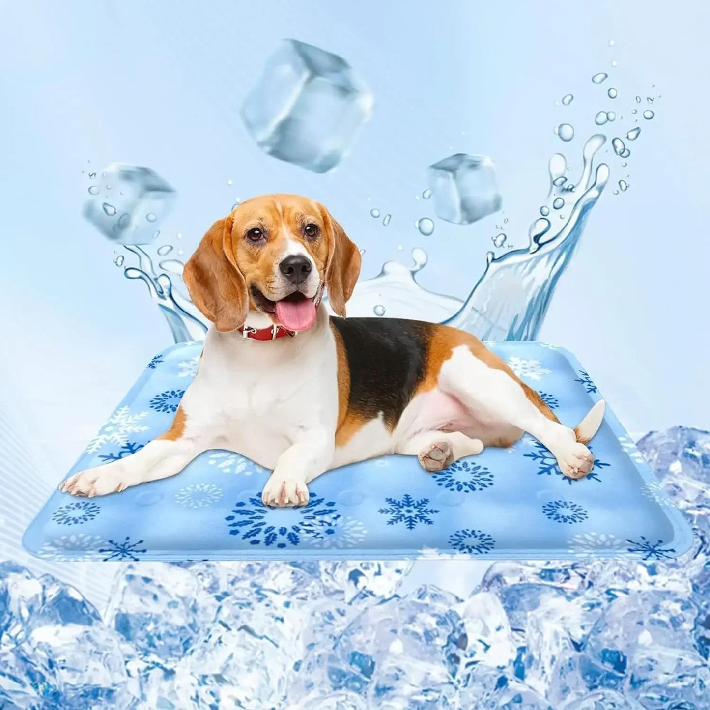 Tapis rafraîchissant réutilisable pour chien et chat — couverture glace durable canapé été