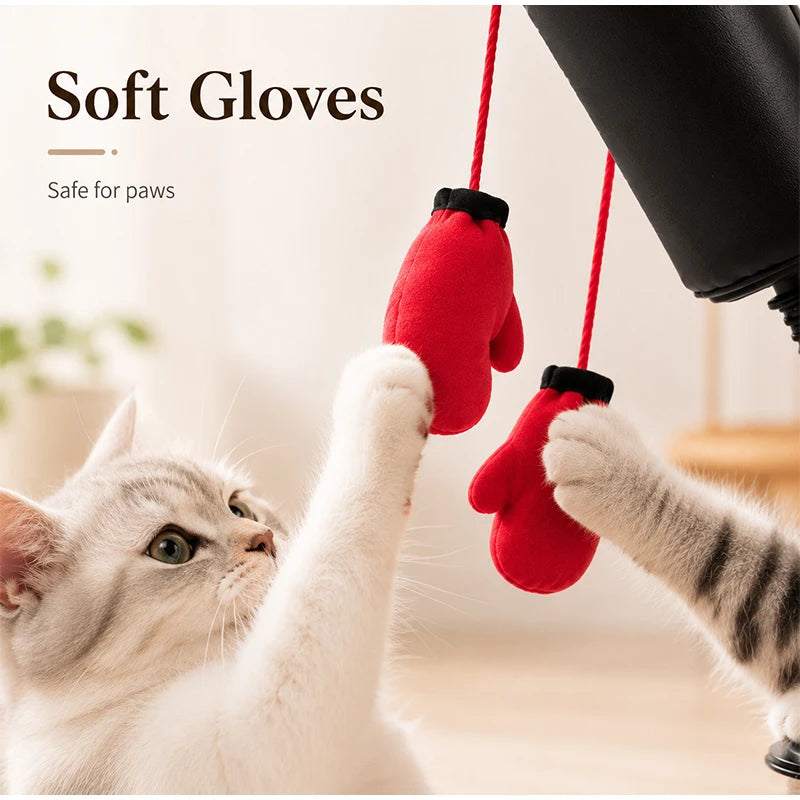 Interactive Cat Boxing Toy Multifunctional Entertainment for Self-Relaxation Fun Exercise Toy for Indoor Cats Kitten Activity
