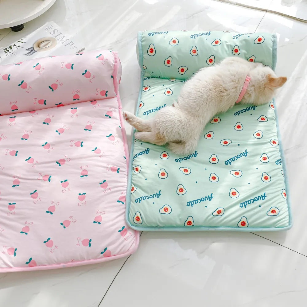 Dog Mat Cooling Summer Pad Mat For Dogs Cat Blanket Sofa Breathable Pet Dog Bed Summer Washable For Small Medium Large Dogs Mat