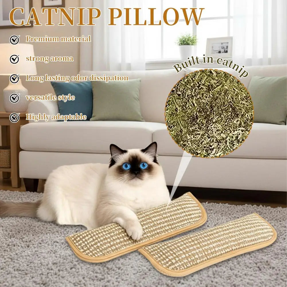 Catnip Cat Toy Plush Interactive Toy For Indoor Cats Scratch Resistant Soft Chew Toy Relieve Anxiety Pet Entertainment Accessory