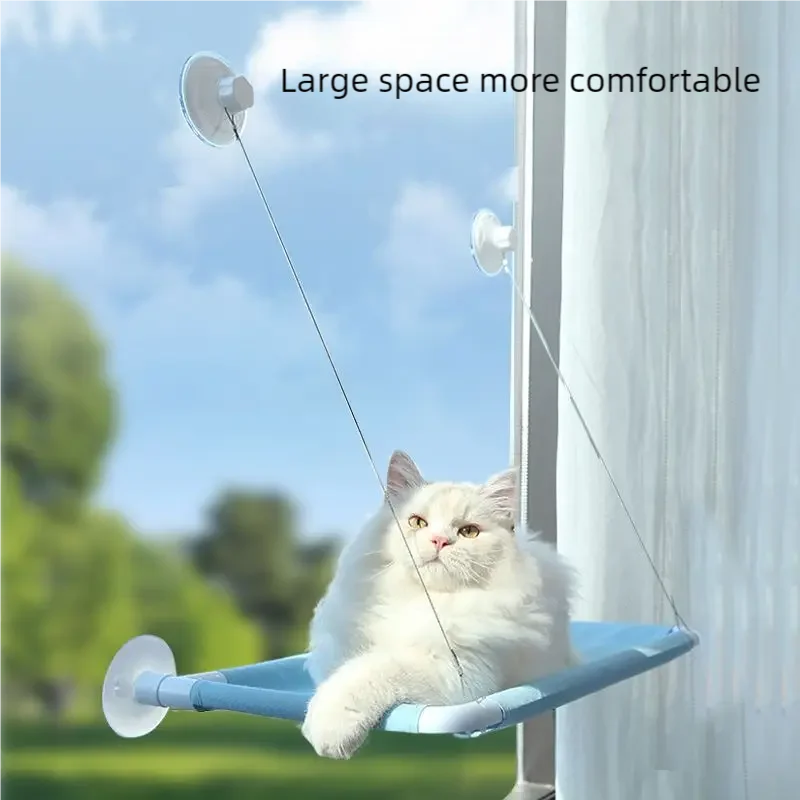 New Pet Cat Hammock Hanging Cat Bed Bearing 20 kg Comfortable Sunny Window Seat Kitten Climbing Frame Pet Supplies