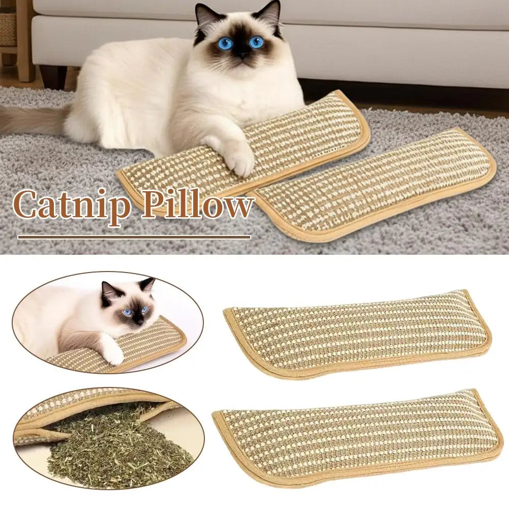 Catnip Cat Toy Plush Interactive Toy For Indoor Cats Scratch Resistant Soft Chew Toy Relieve Anxiety Pet Entertainment Accessory