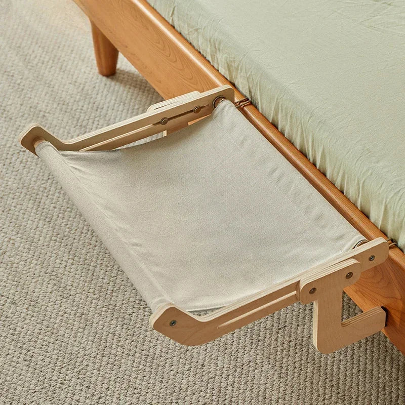 Window Mounted Cat Hammock Solid Wood Hanging Bed Sunbathing Nest for Cats Winter Pet Supplies Space Saving Indoor Furniture