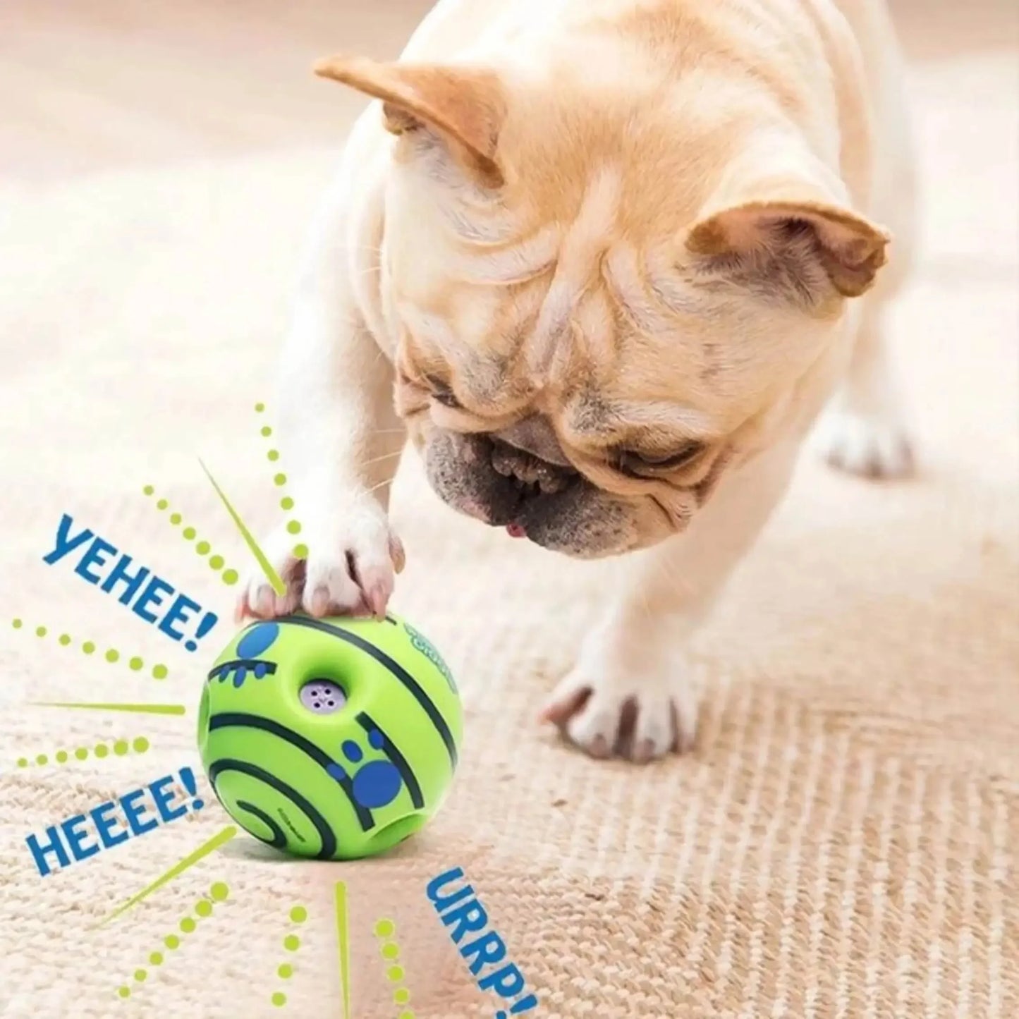 Funny Interactive Giggle Ball - Balls for Dog IQ Training, Pet Interactive Toy, Stimulating Play, Mental Stimulation, and Exerci
