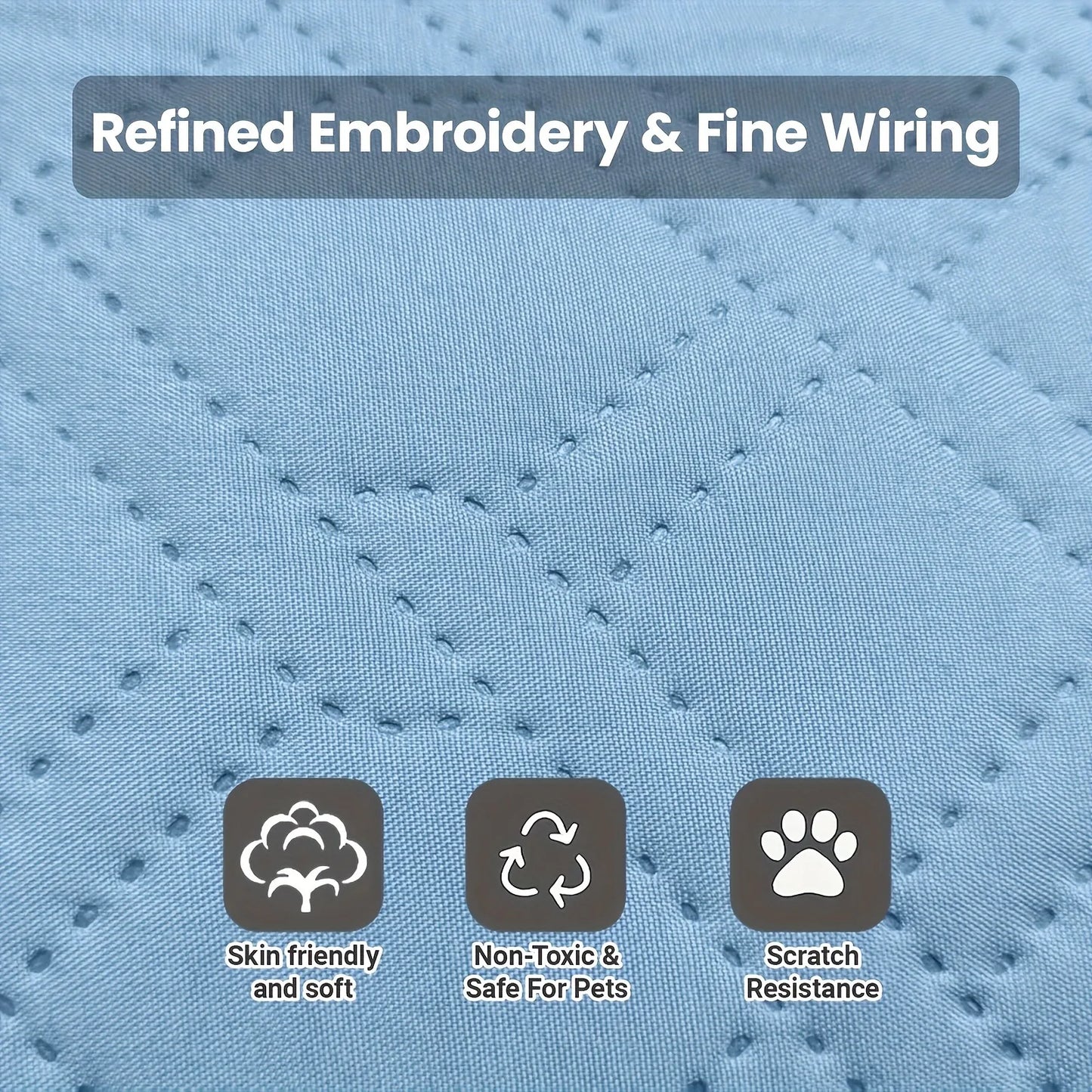 Tapis rafraîchissant lavable en soie de glace pour chien et chat — couverture respirante été