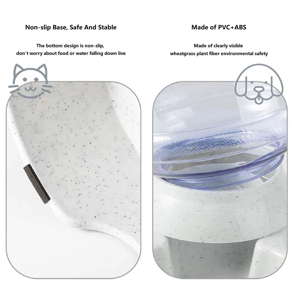 Distributeur automatique de nourriture 3,8L grande capacité avec fontaine à eau pour chats et chiens