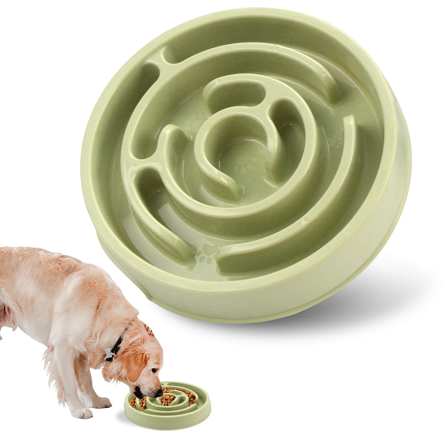 Multicolor anti-gulping bowl for dogs and cats – Labyrinth and circular