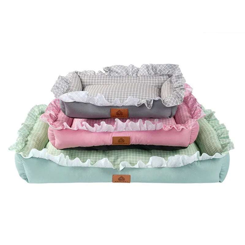 Pet Bed Sofa Summer for Small Medium Dogs Cats Fashion Design Washable Soft Dog Mats for Indoor Outdoor Pet Sleeping Supplies