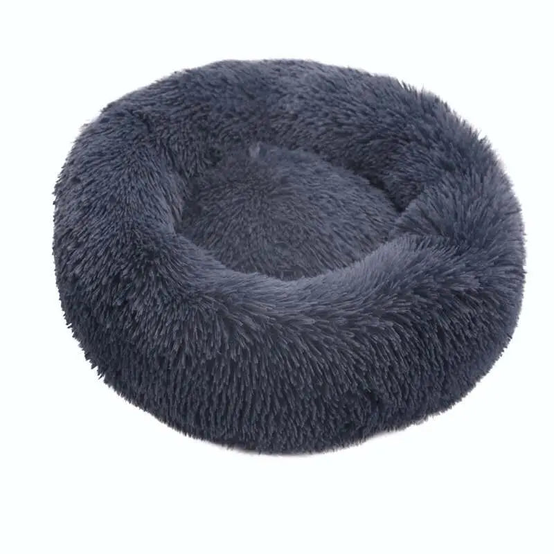 Lit donut grand format ultra-doux lavable pour chiens et chats — toutes tailles