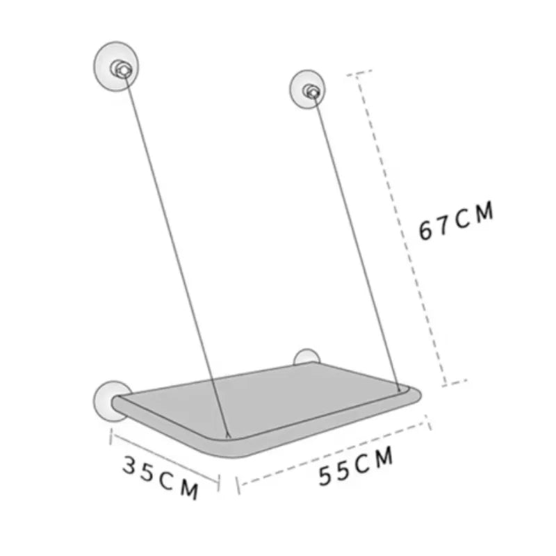 New Pet Cat Hammock Hanging Cat Bed Bearing 20 kg Comfortable Sunny Window Seat Kitten Climbing Frame Pet Supplies