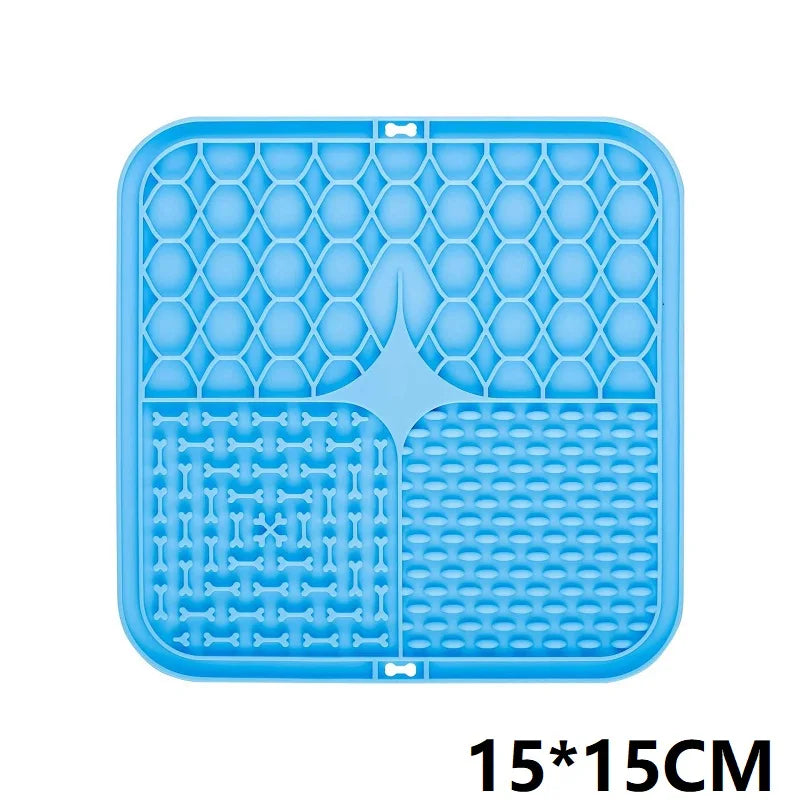Tapis à lécher pour chien – Surface texturée, alimentation lente