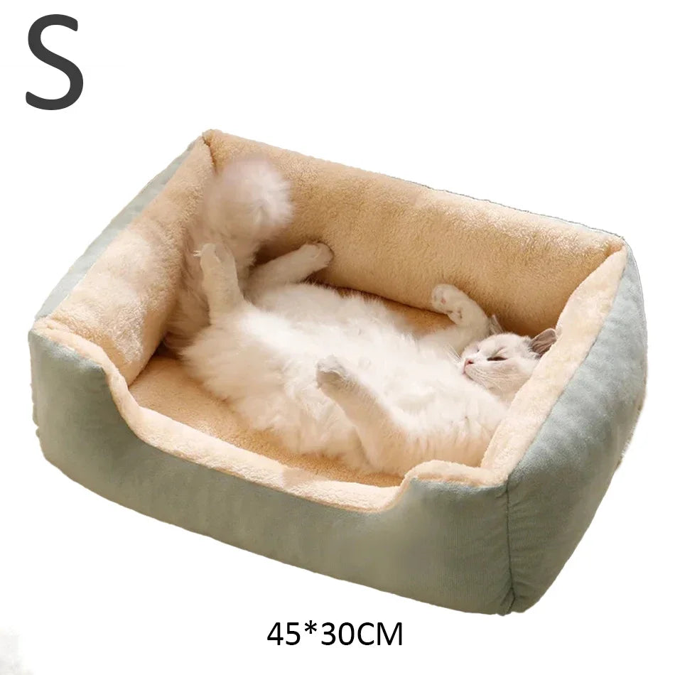 Lit panier maison douillet pour chat et chien — coussin confortable toutes tailles