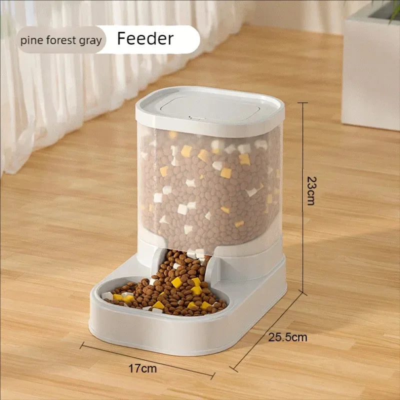 Gravity Pet Feeder and Water Dispenser Set Automatic Dog Feeder and Dog Water Dispenser for Dogs, Cats, Pets, Animals, Large Capaci