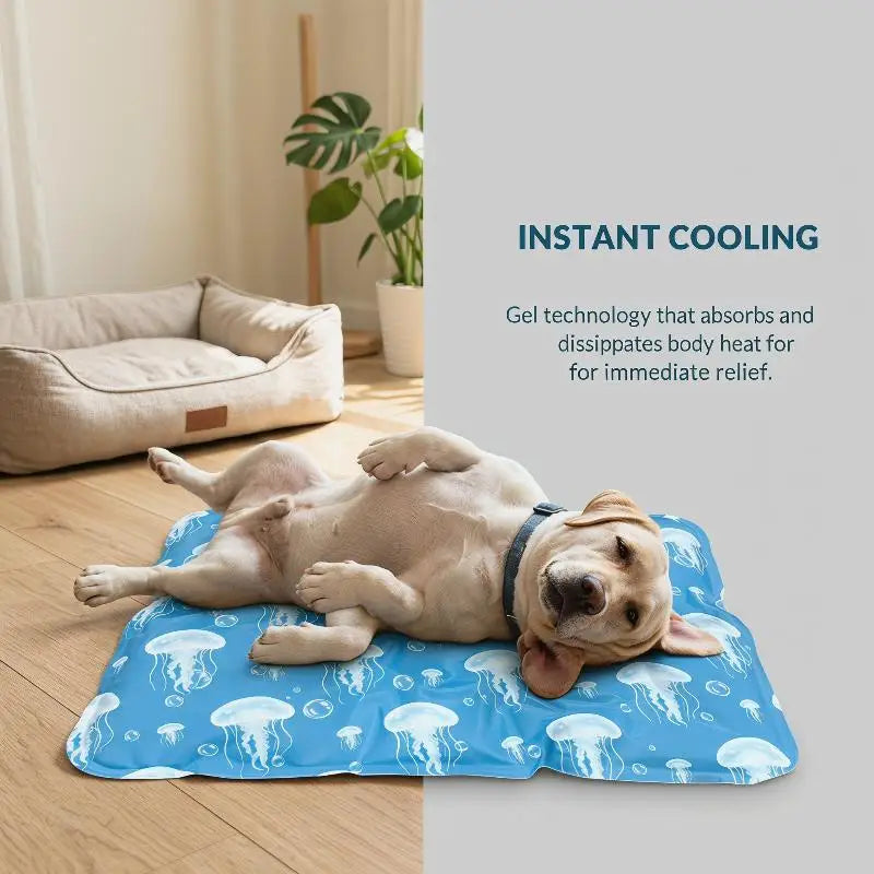 Tapis gel rafraîchissant non toxique auto-refroidissant pour chien et chat — caisse canapé sol