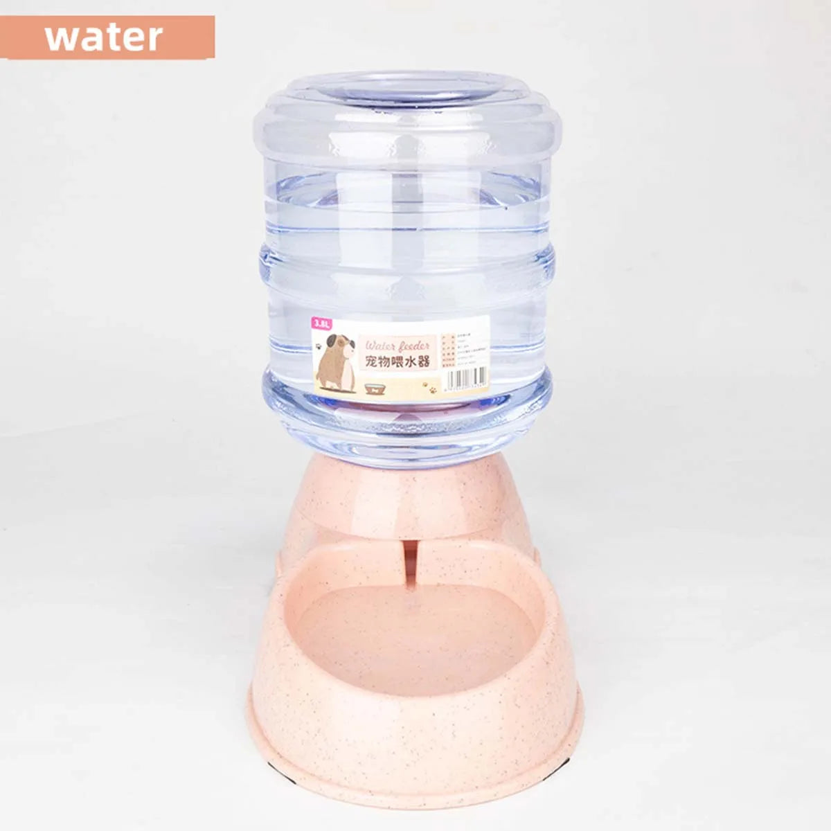 Distributeur automatique de nourriture 3,8L grande capacité avec fontaine à eau pour chats et chiens