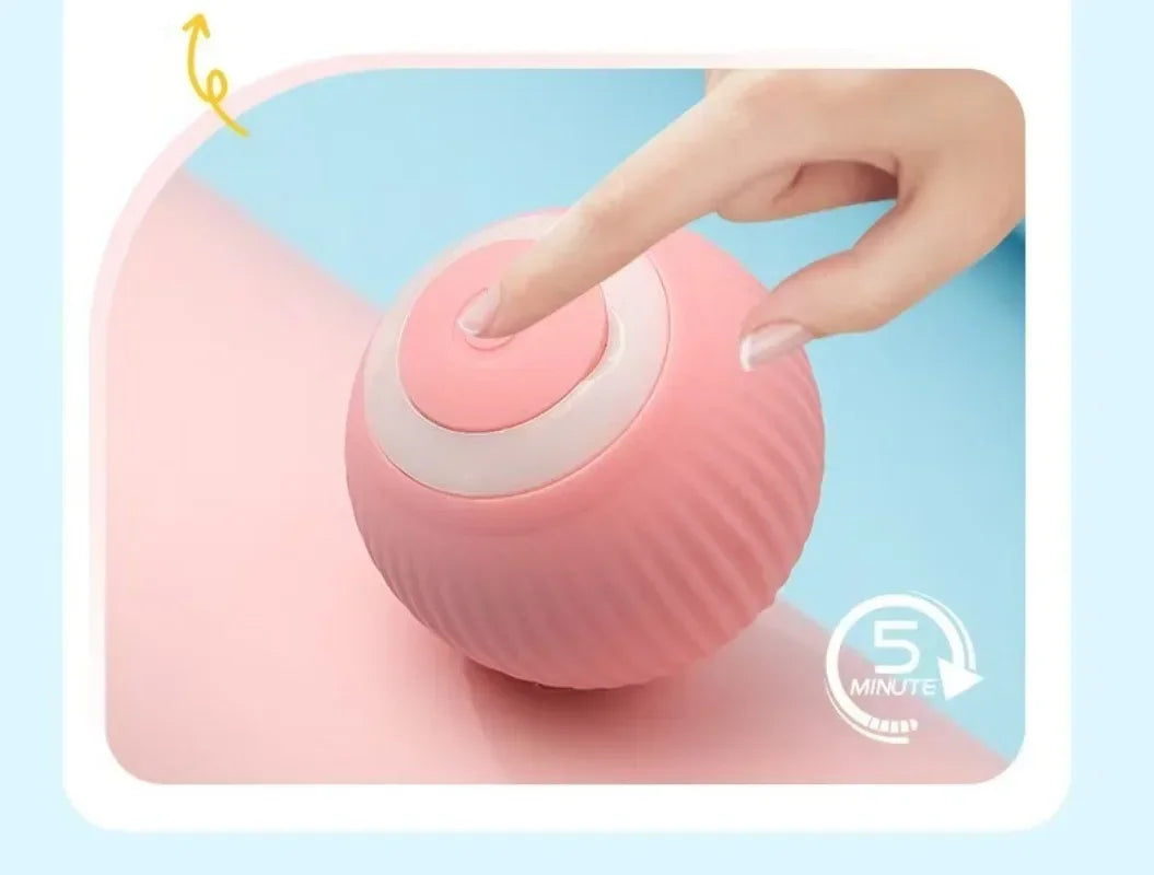 Smart Cat Toy Automatic Rolling Ball Electric Cats Toys Interactive for Pet Training Self-moving Kitten Toys for Indoor Playing