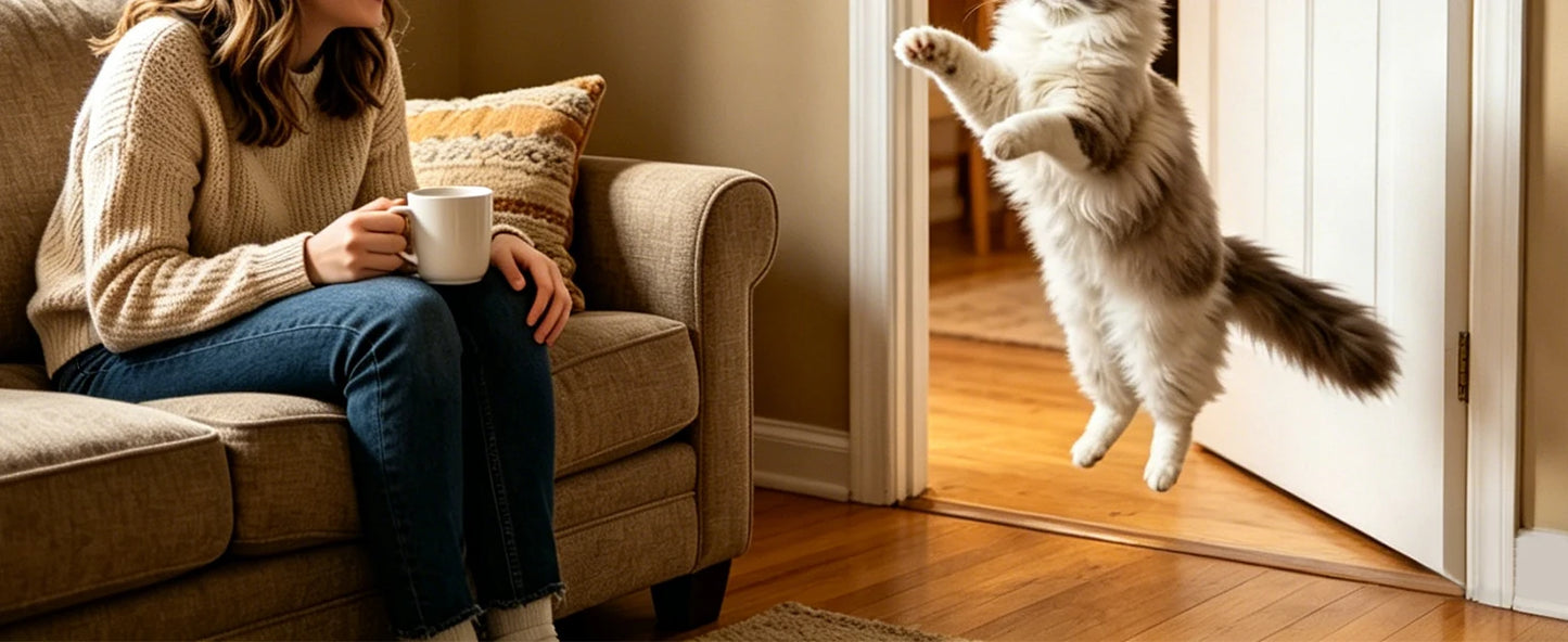 Interactive Cat Toys for Indoor Cats, Rechargeable Durable Safe Hanging Cat Toy for Bored Kittens & Adult Cats