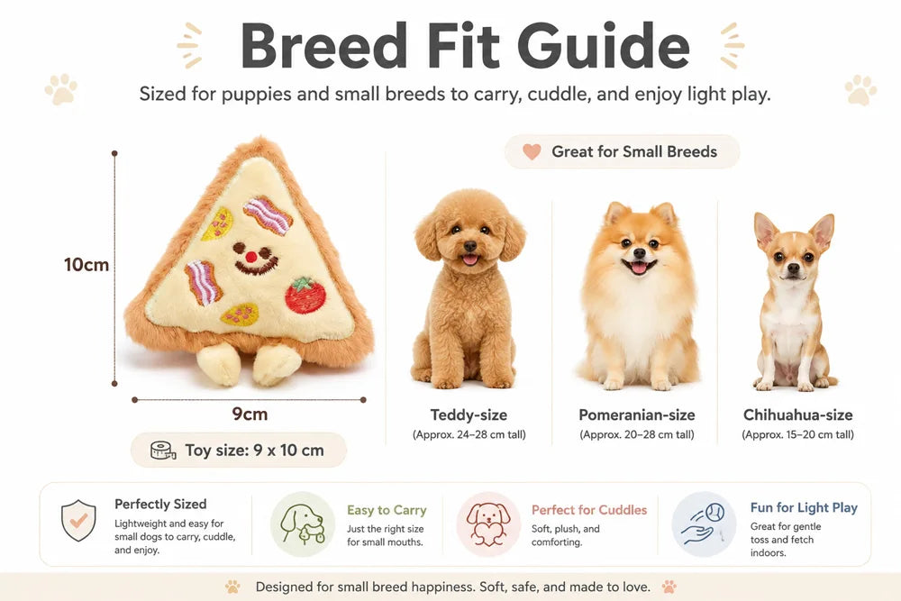 Squeaky Plush Dog Toys Cute Food Shape Soft Chew Toys for Small Dogs Puppies Non-Toxic Interactive Pet Toy for Daily Play