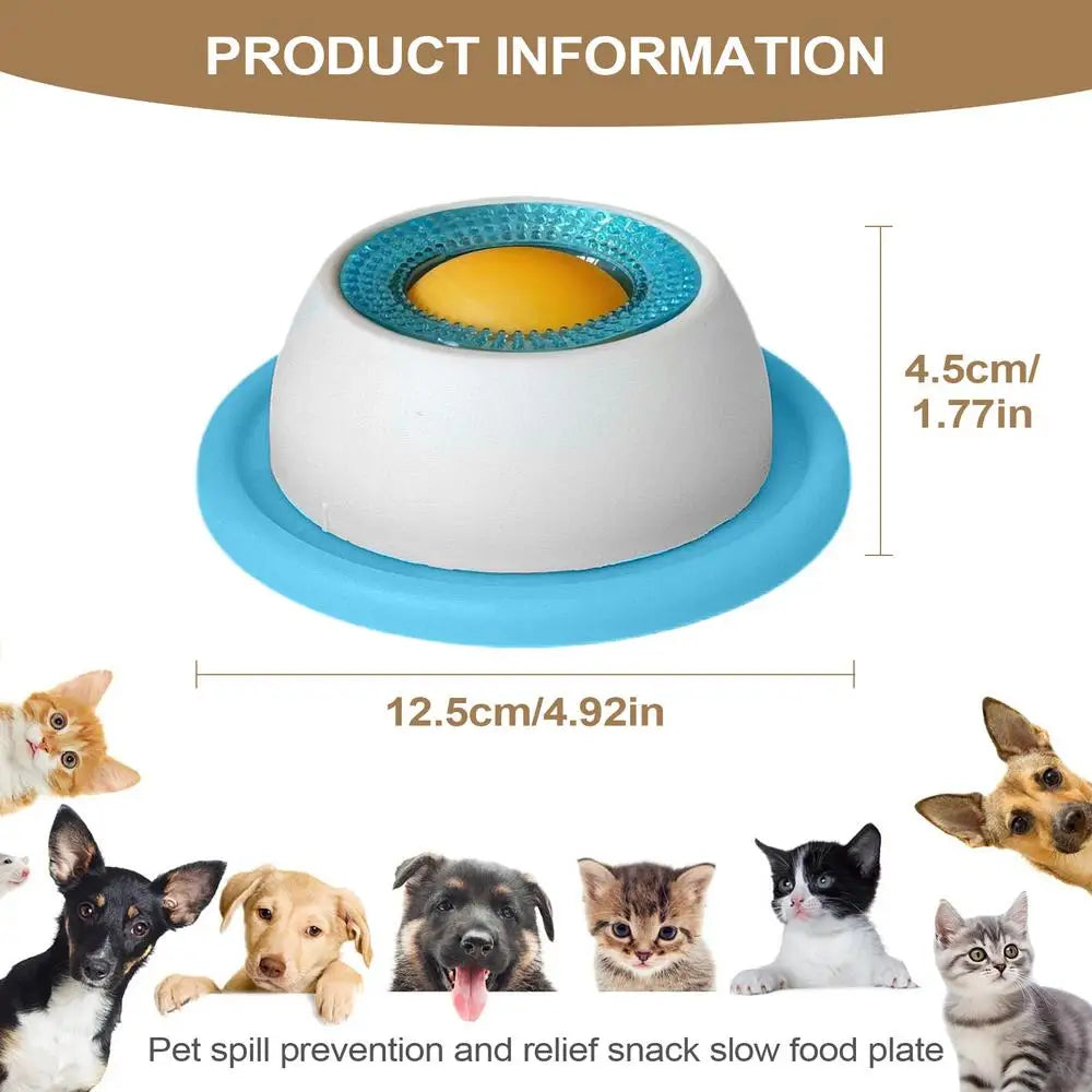 Jouet léche-friandises pour chien – Mangeoire lente anti-glouton
