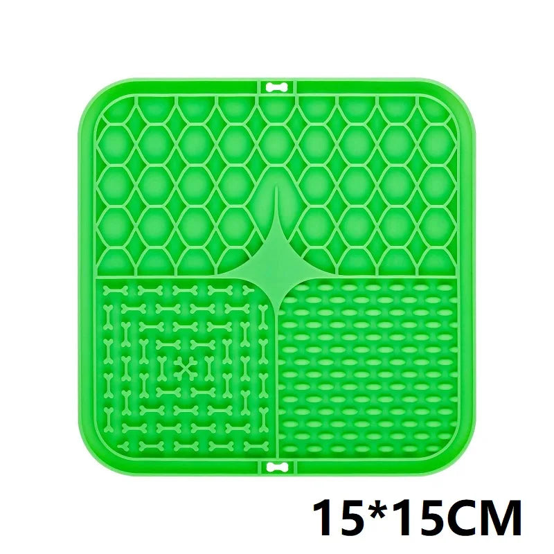 Tapis à lécher pour chien – Surface texturée, alimentation lente
