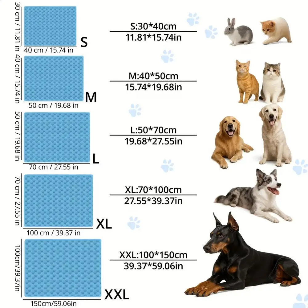 Dog Cooling Mat Summer Pet Cold Bed Extra Large For Small Big Dogs Pet Accessories Cat Durable Blanket Sofa Cat Ice Pad Blanket