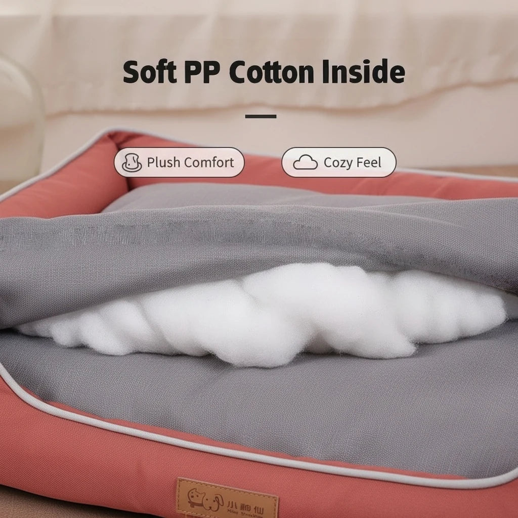 Waterproof Dog Bed Oxford Fabric Square Pet Cat Bed Mat Breathable Crate Pad for All Seasons Wholesale Scratch Resistance Supply