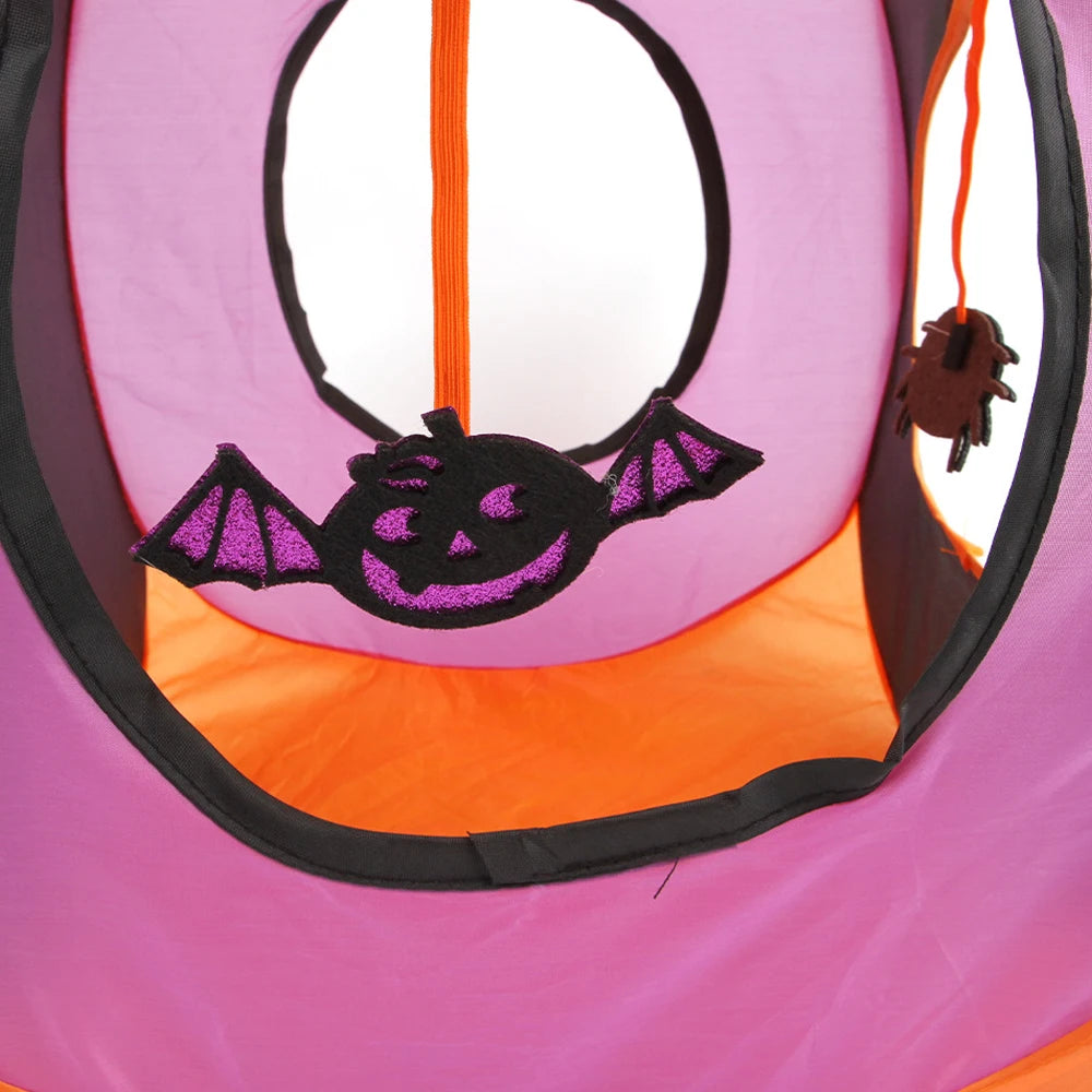 Fun Cat Tunnels Inside Foldable Cube Cat Tent Kitty Puppy Toys Tent House Interesting Pet Tunnel Toy Small Dog Playing Training