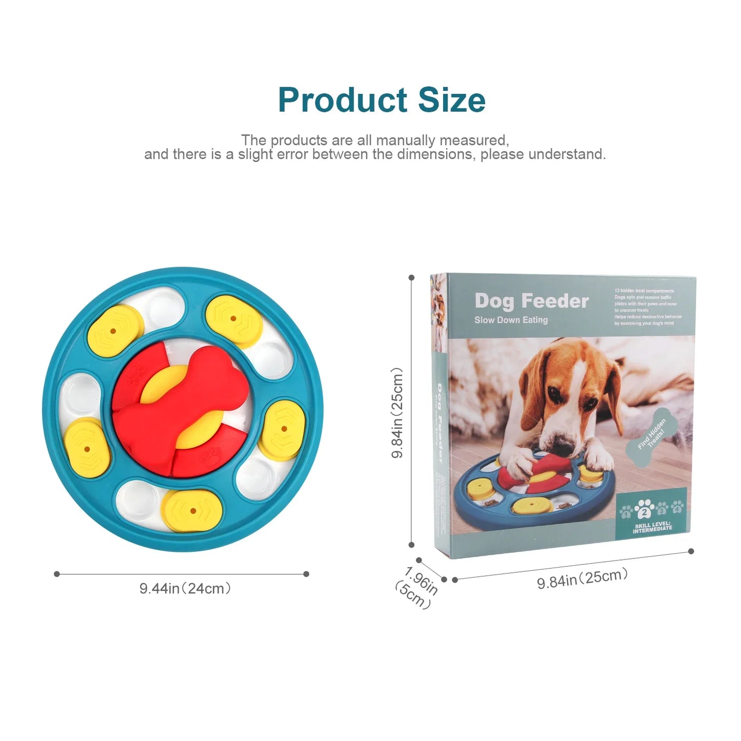 Multicolor anti-gulping bowl for dogs and cats – Labyrinth and circular