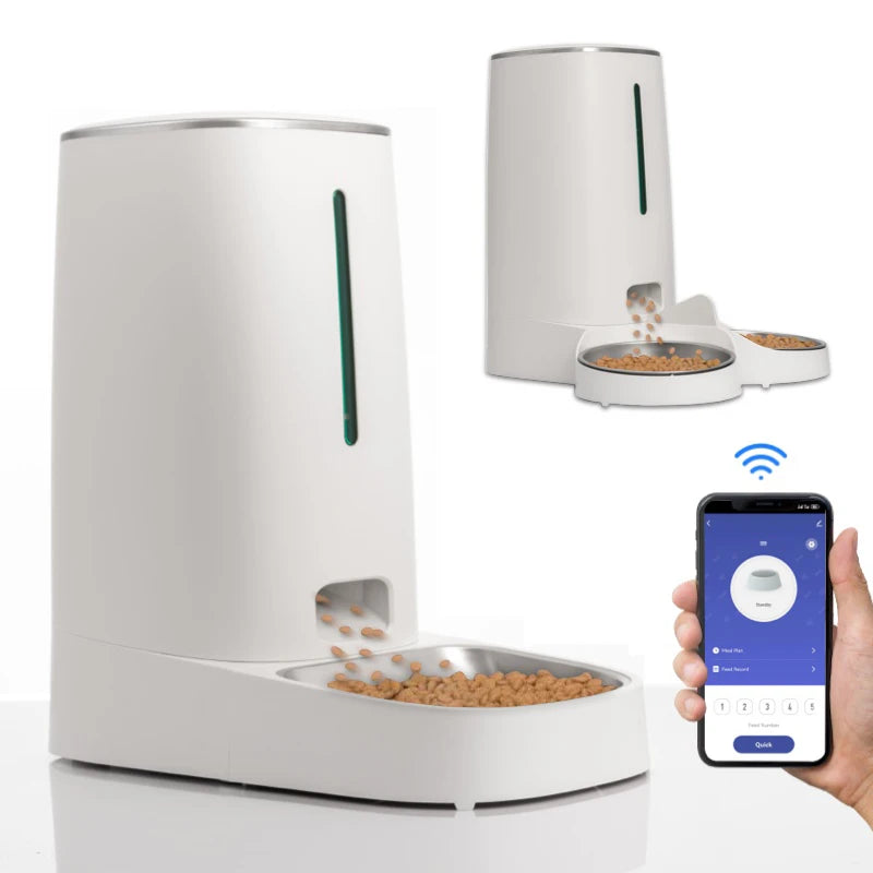 Distributeur automatique 4L WiFi avec contrôle par application pour 1 ou 2 chats et chiens